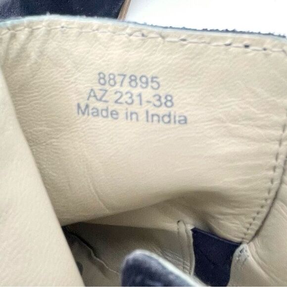 Boden Keira Studded Ankle Booties Ink Dark Navy Suede Women’s Size 38 EU | 7 US - Picture 13 of 16